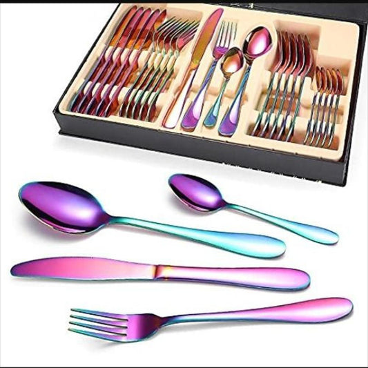 Set Cubiertos De Lujo  x24